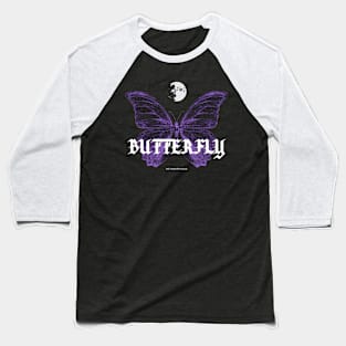 Butterfly | Metamorphosis | Aesthetic | Purple Baseball T-Shirt